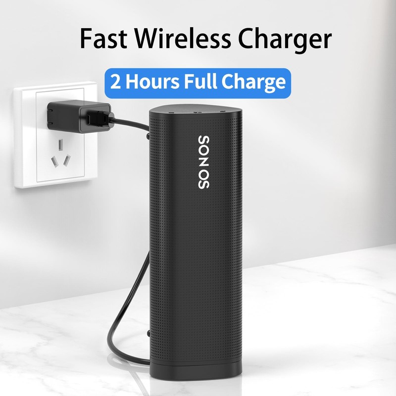 Wireless Charger Compatible with Sonos Roam Gen 2nd/1st, Magnetic Charging Ba... gallery