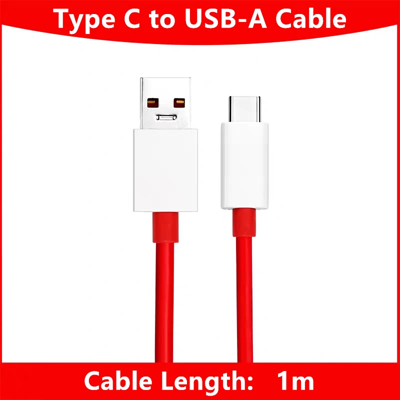 100W 80W SuperVOOC Type C USB Fast Charging Cable For OnePlus 9 10 Pro 11 12 13