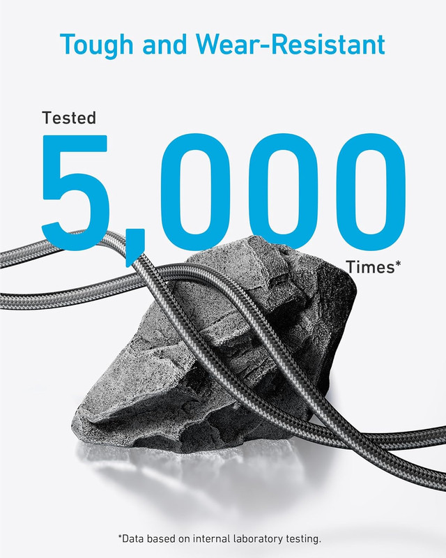 Anker USB C to USB C Right Angle Cable, 240W 90 Degree Type-C Braided Charging C gallery