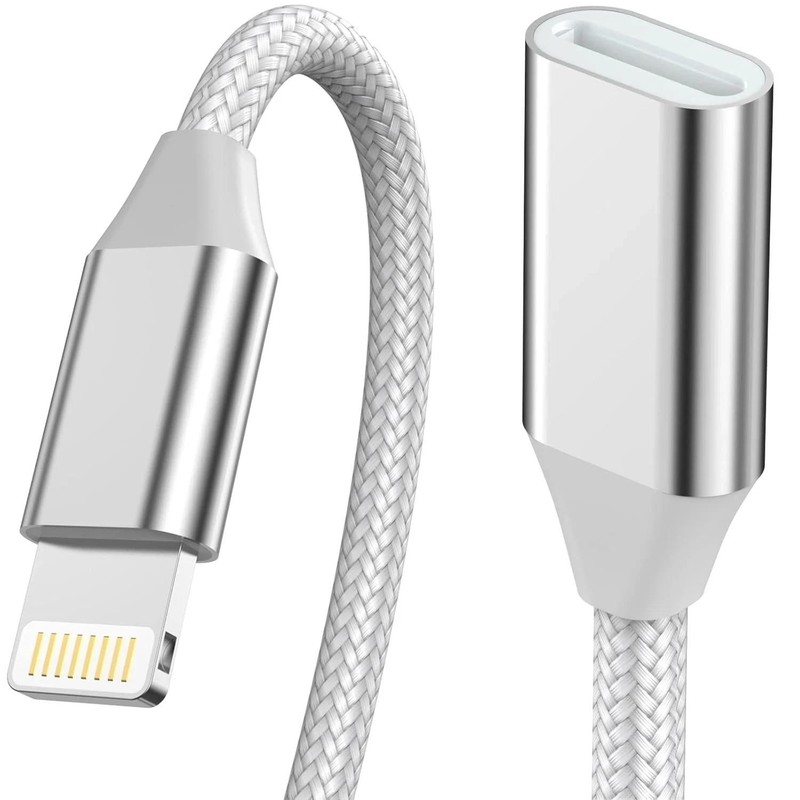 for Iphone Charger Extension Cord,[apple Mfi Certified] Nylon Braided Lightnings
