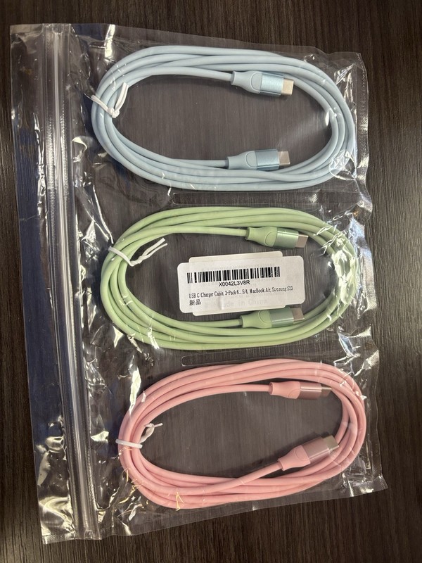 3Pcs USB Type C To C Fast Charging Cable For Samsung Or iPhone 15-16