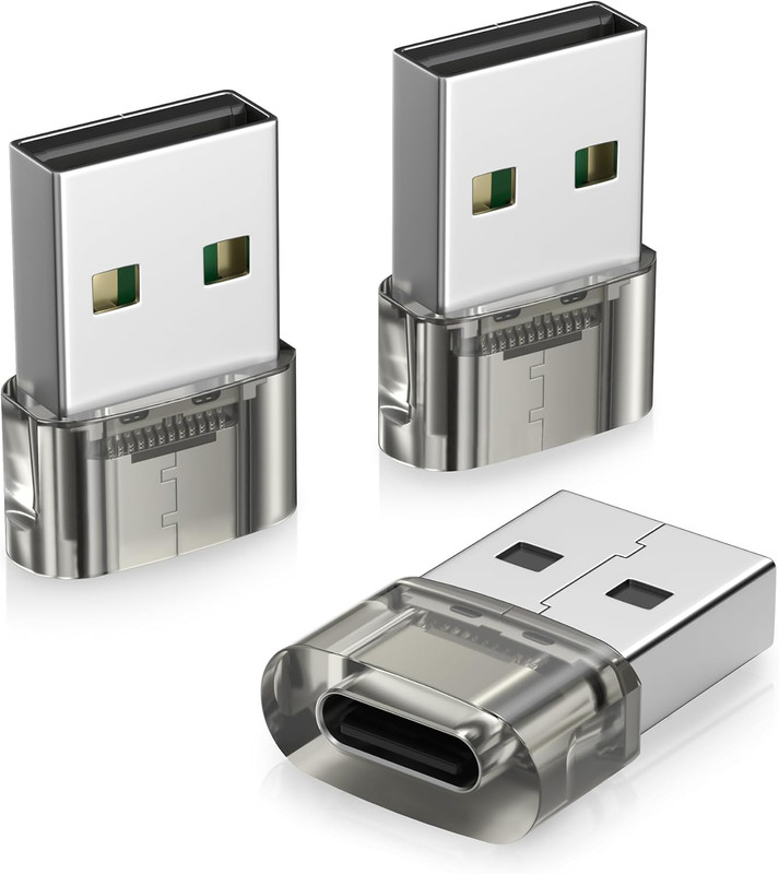 Adaptador USB a USBC 3Pzas Cargador Tipo C para Carro telefonoSamsung No para