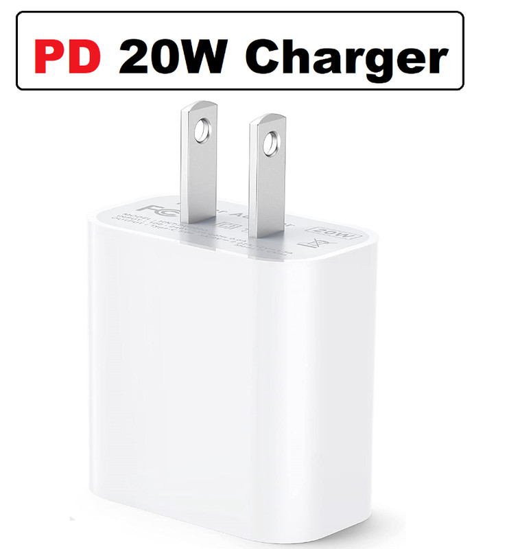 For iPhone 16 15 Pro Max Plus iPad Samsung 20W USB-C Fast Charger Type-C Cable