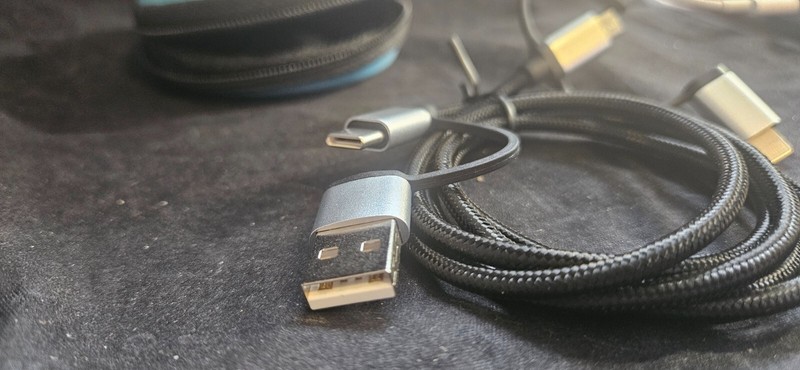 Nylon Braided 3 in 1 Multi USB to USB/ USB-c Fast Charging-3' (15041- 15042,99) gallery