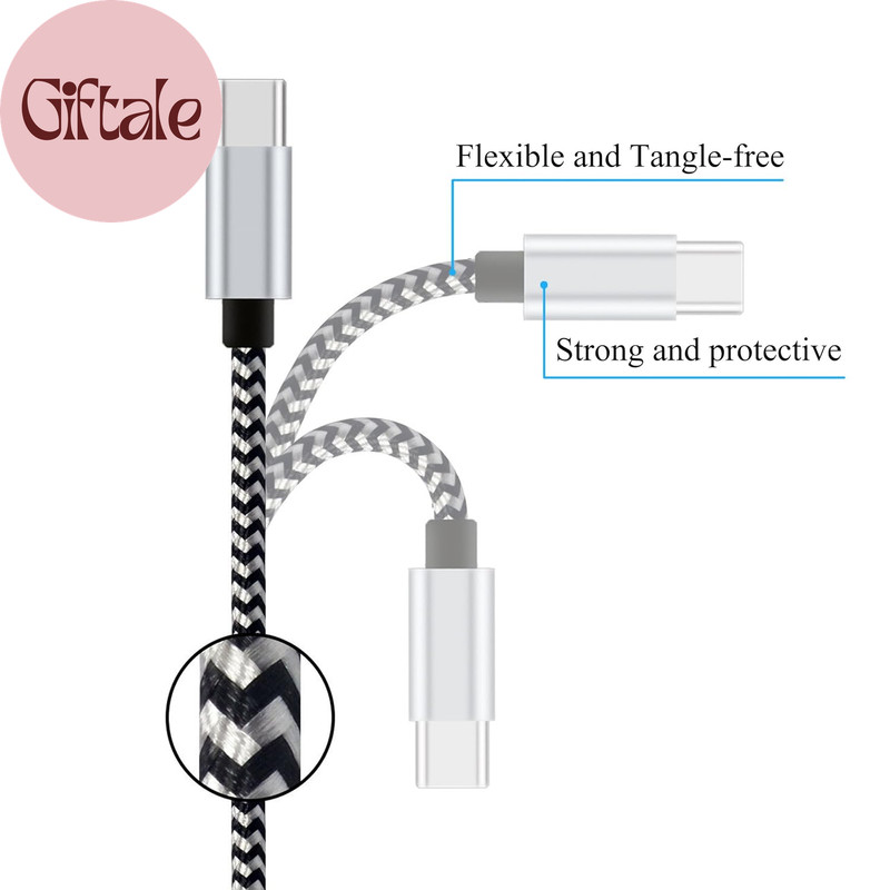 USB Type C Cable 10Ft 3Pack Quick Sync Charging USB C 2.0 to USB a Nylon Braided gallery