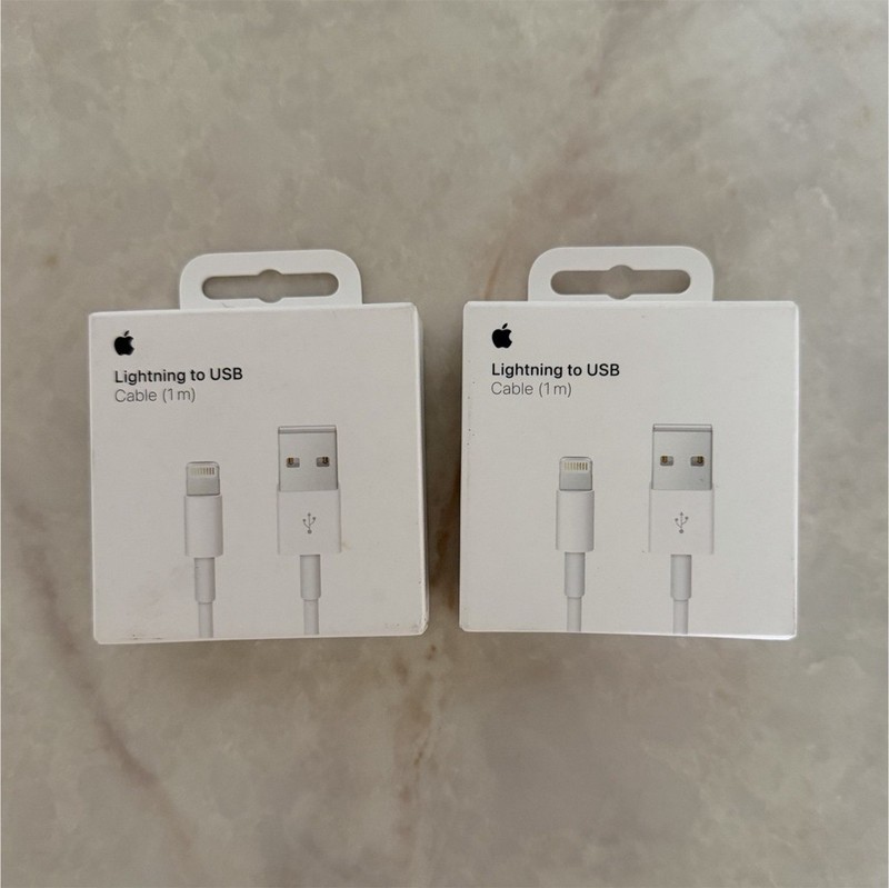 Apple Charging Cable 1m White 2-Pack