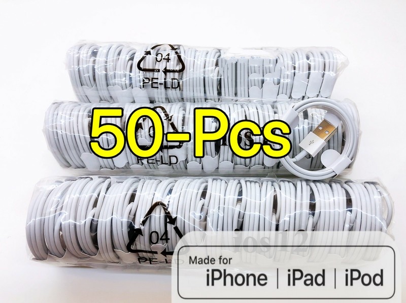 10/100 Wholesale Lot 3ft Usb Charger Cord Cable For Iphone 11 5 7 8 8Plus Xs MAX gallery