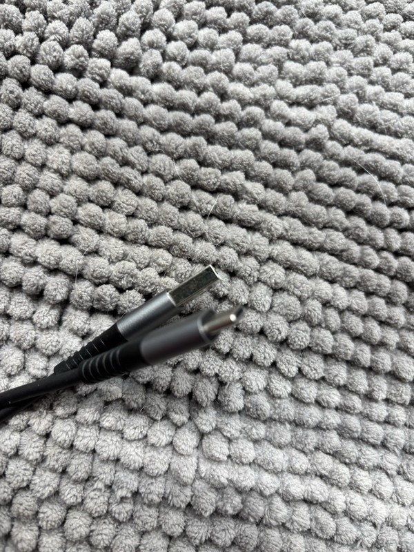 USB coiled cable from usb to usb-c cable