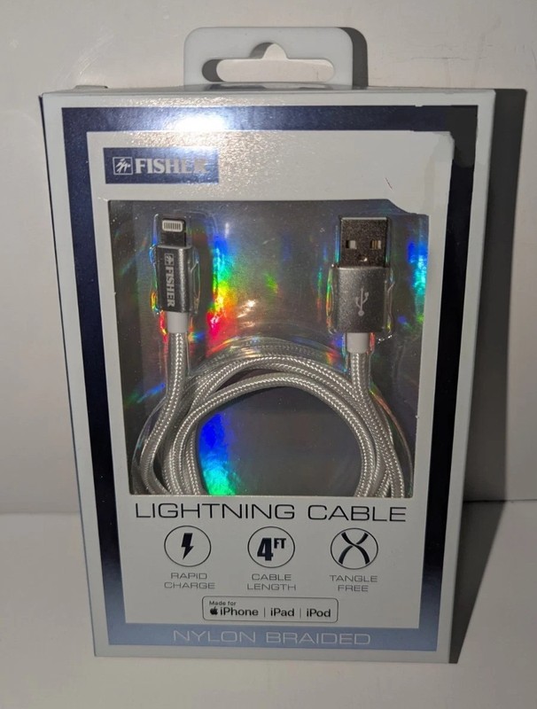 Fisher Nylon Braided Cable Rapid Charge Tangle-Free – New