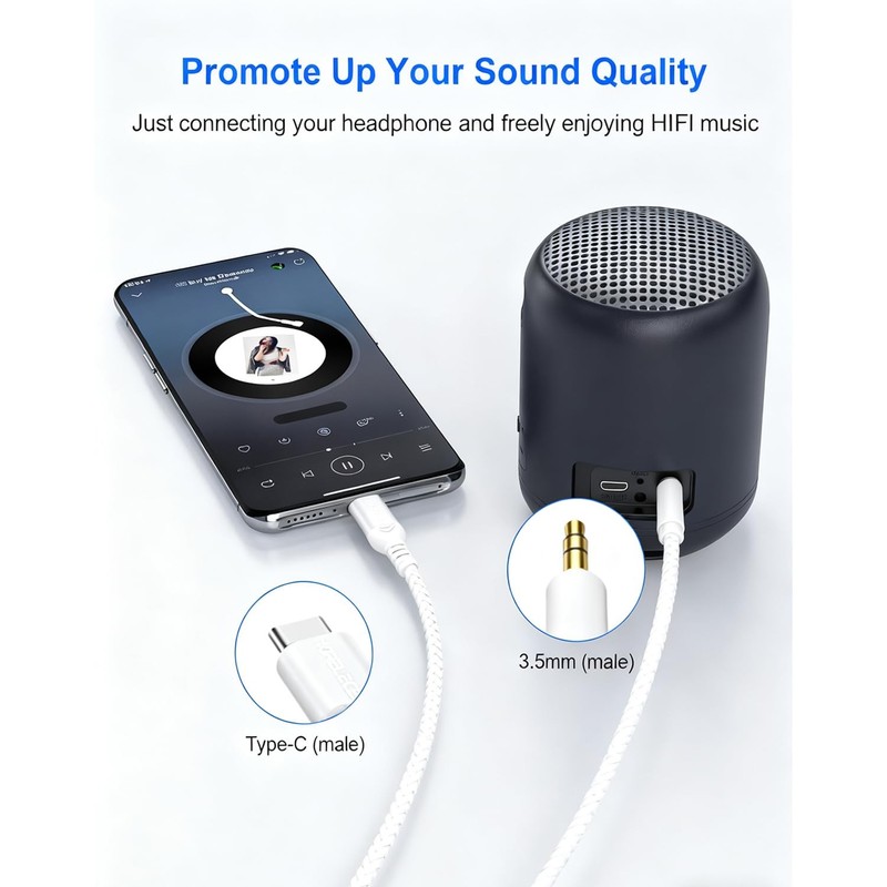 AUX Cord for iPhone 17/16 16e 15, USB C to 3.5mm Audio AUX Jack Woven Cable, ... gallery