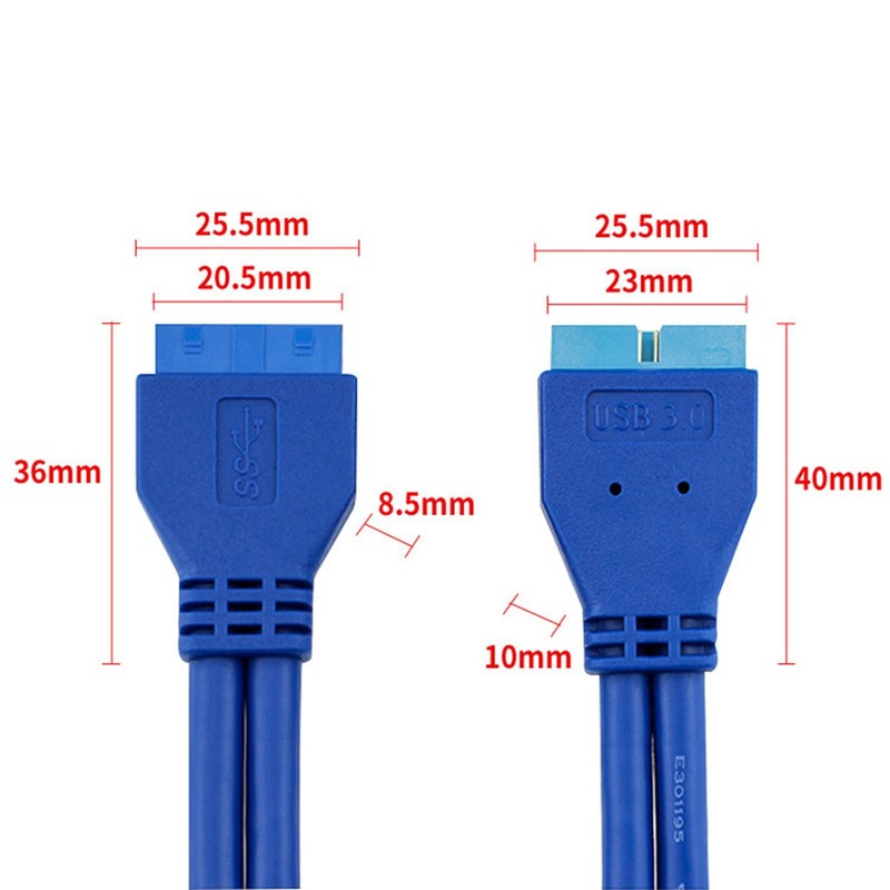 IYUANEPRO USB 3.0 Header Extension Cable, USB3.0 19-Pin/20-Pin Male to Female... gallery