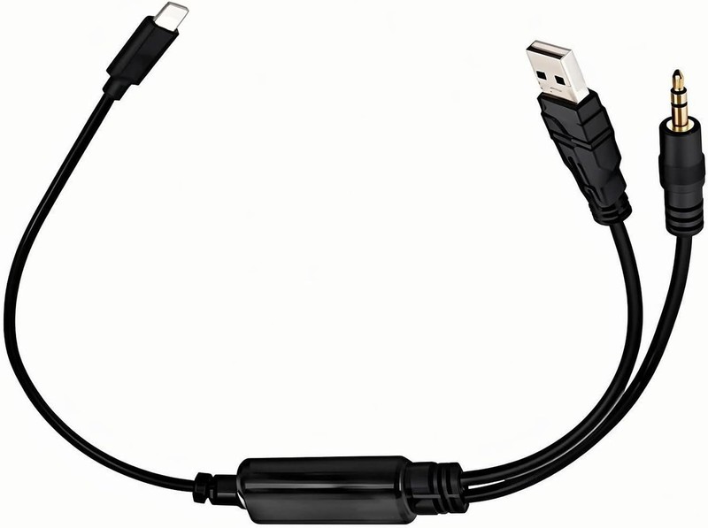 AUX in Adapter, Male to Female, 3.5mm, Compatible with BM-W Mini Coo-per, Red... gallery