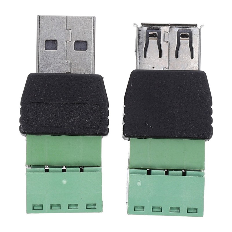 Durable USB 2.0 Wiring Adapter with Pluggable 4 Pin Screw Terminal Block