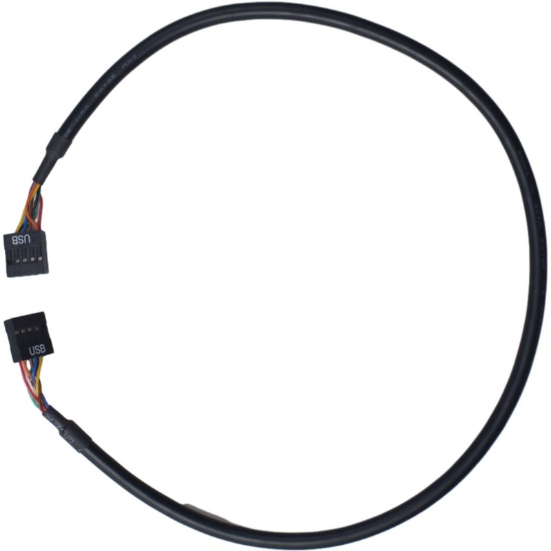USB Header Extension Cable USB 2.0 9Pin Female to Female Internal Black gallery