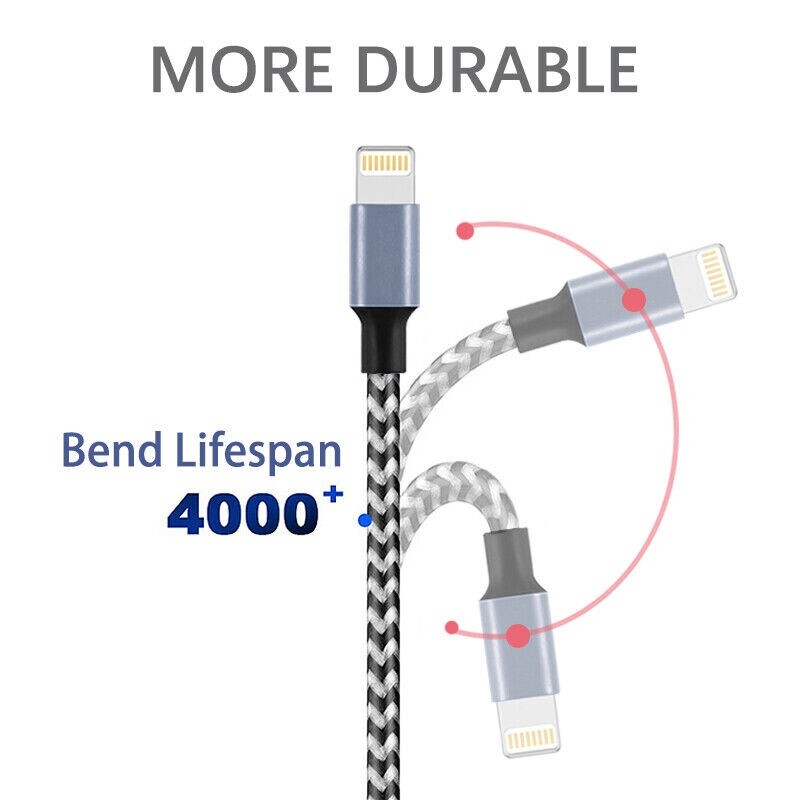 3ft Fast Charger Cord Luxury Lighting Cable For iPhone X XS 11 iPhone 8 7 6Plus gallery