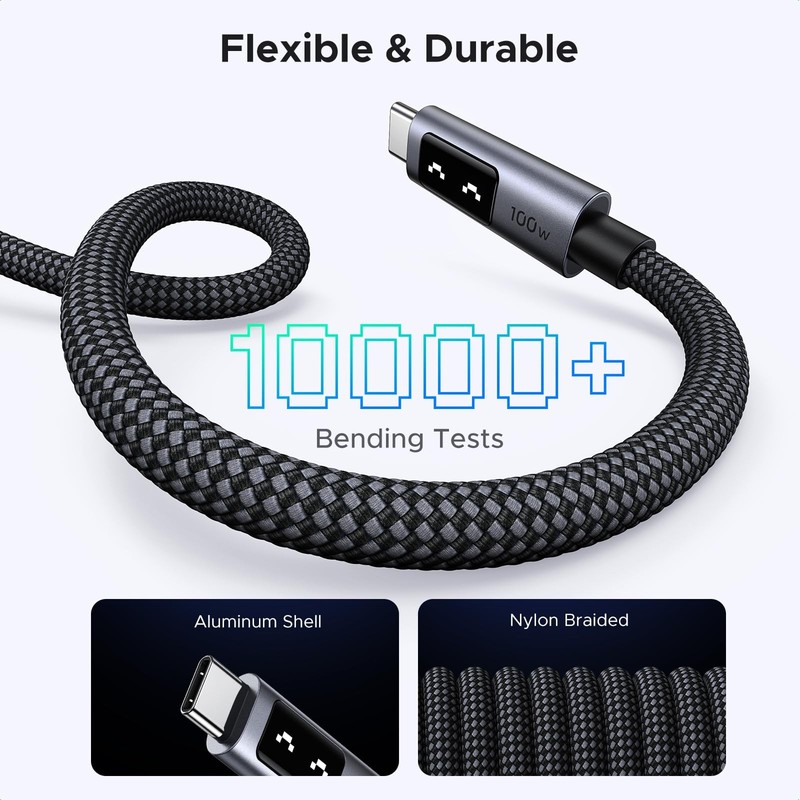 100W USB C To C Cable 10 FT Fast Charging Type C Power Charger Cord Wire Lead gallery