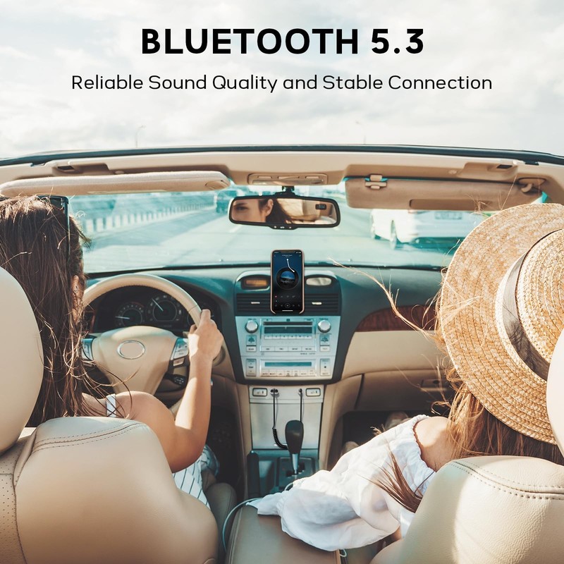 Aux to Bluetooth 5.3 Adapter for Car, USB 2.0 to 3.5mm Bluetooth Receiver Jac... gallery
