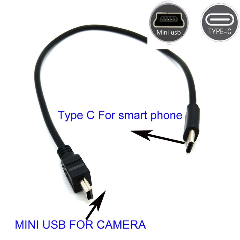 TYPE C to mini usb OTG CABLE FOR JVC GZ-HM340 HM400 GZ-HM440-HM450 -HM690 HM860 gallery
