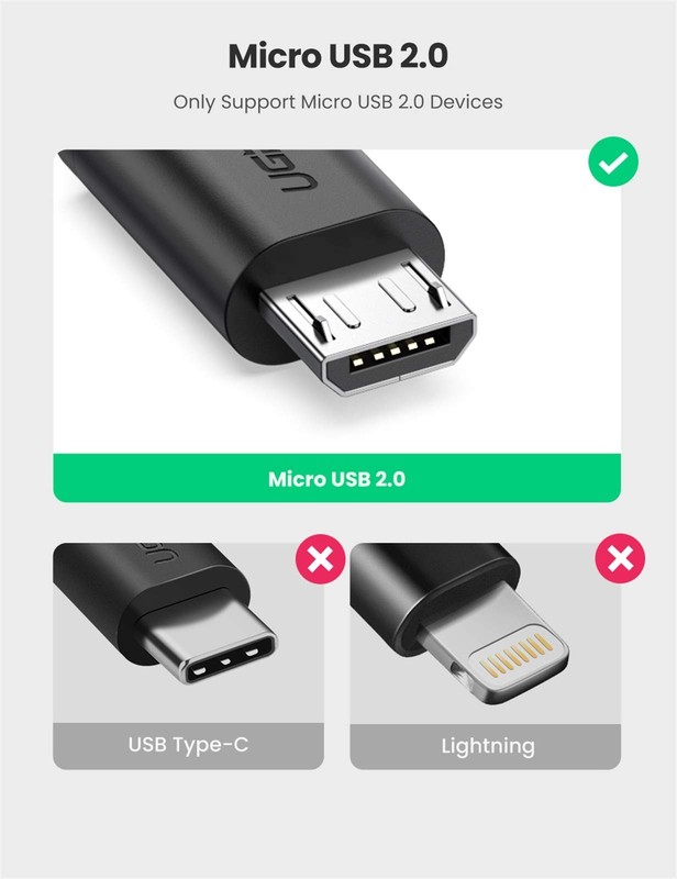 OTG Micro USB Adapter Cable for Android Windows Devices Connect Keyboard Mouse gallery