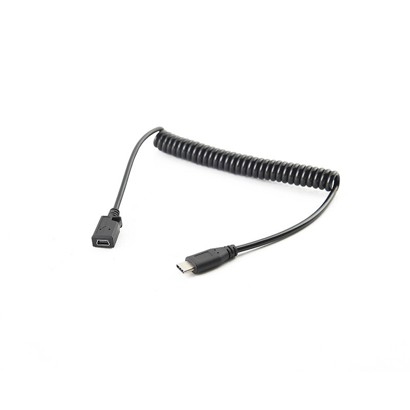 Flexible Elastic USB 3.1 Type C Male to Mini USB Female Converter Cable Adapter gallery