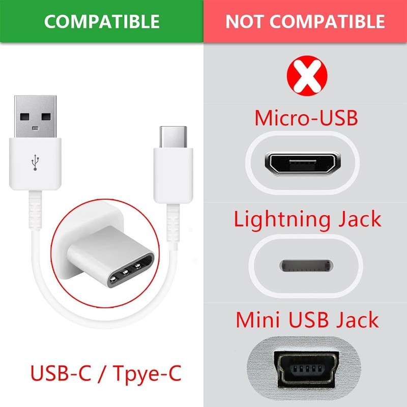 Adaptive Fast Charging Type C Cable + Wall/Travel Charger Adapter USB-C Cord gallery