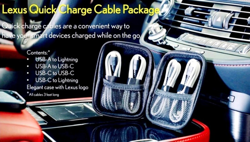 Lexus Quick Charge Cable Package PT976-48230 Brand New Android & Apple devices gallery