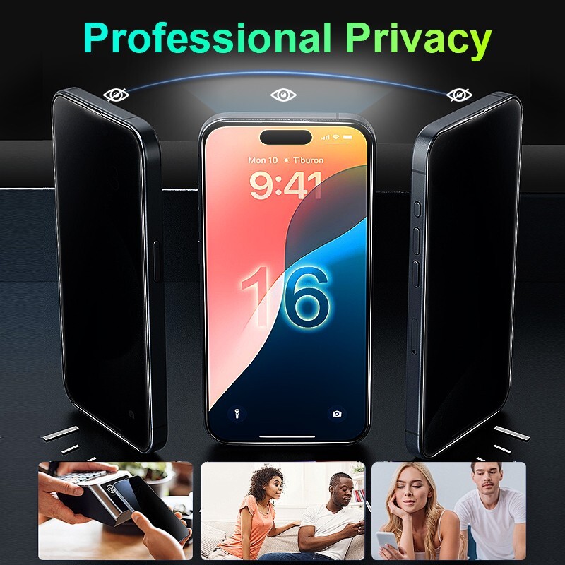 iPhone 16 Pro Max Screen Protector - 0.33mm Ultra-Thin, Anti-Scratch, Bubble-Fre gallery