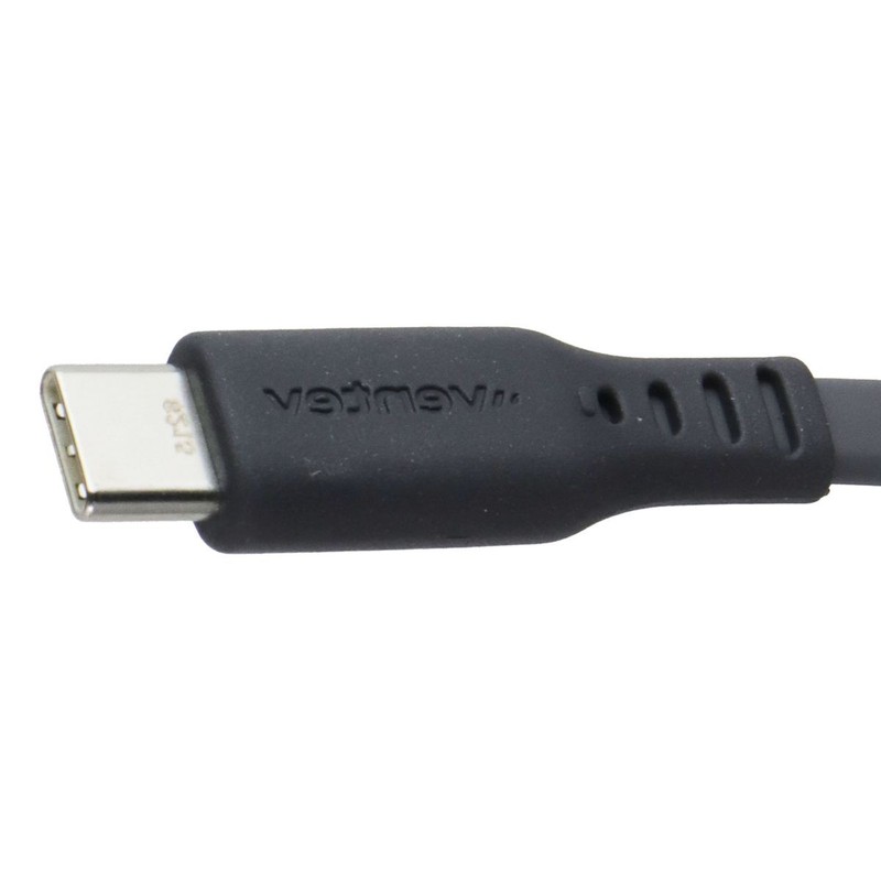 Ventev 3.3 Foot USB-A to USB-C High Speed Flat Cable - Gray gallery