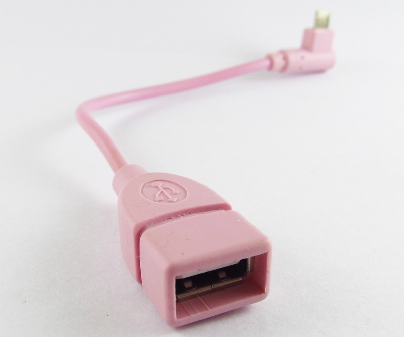 10x Left Angle 90D Host OTG Adapter Cable Micro 5pin USB male to USB 2.0 Female gallery