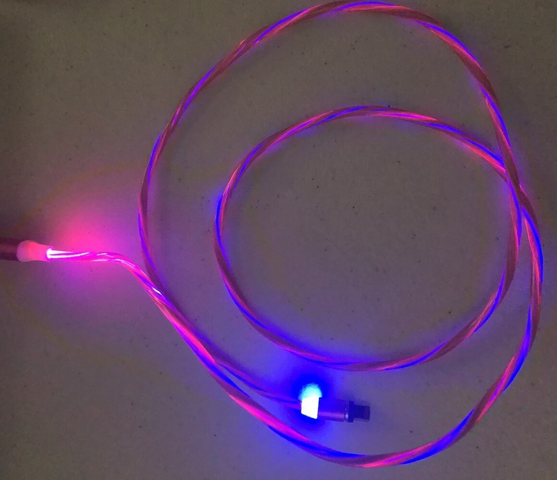 MAGNETIC CANDY FLOW LED LIGHT-UP USB Cable charger FOR iPhone 7 8 X 5s 5c 6 plus gallery