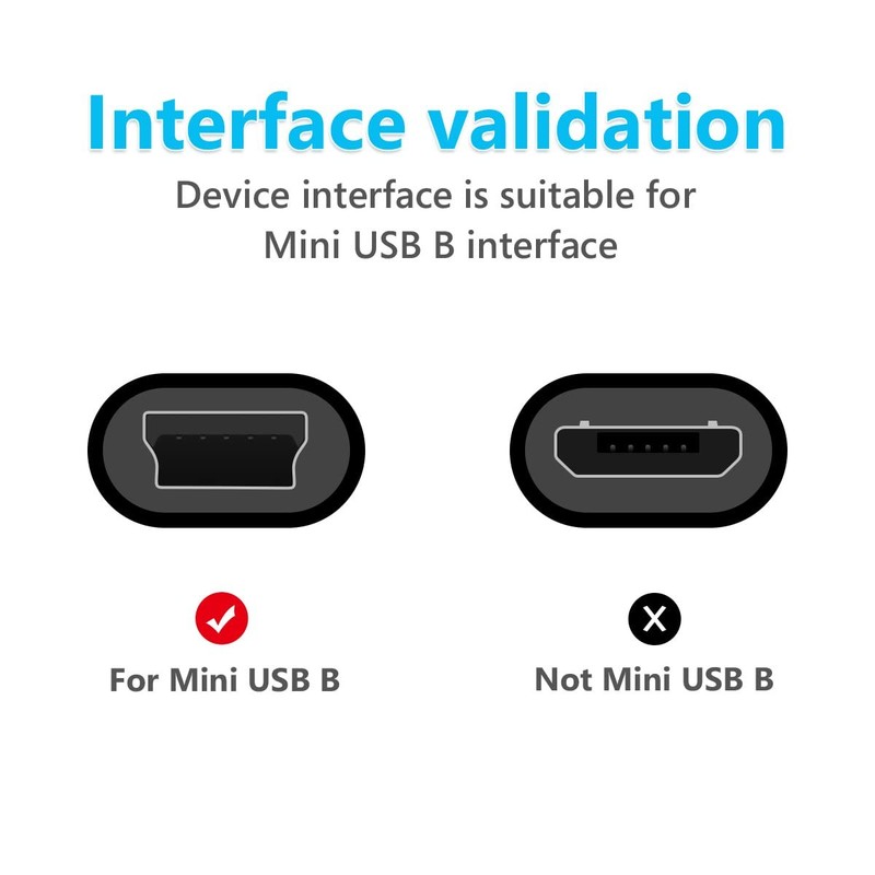 2 Pack 3.3ft USB C to Mini USB 5 Pin Braided Data Charger OTG Cable gallery