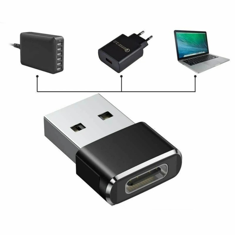 1 PACK Brand New USB to USB C Converter Type-C Female to A Male Adapter gallery