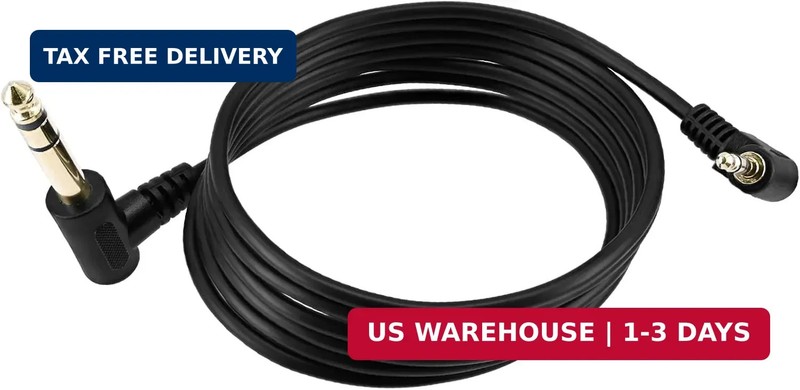 3.5mm to 1/4 Adapter Audio Cord, 6FT 1.8m 90 Degree Right-Angled 3.5mm (Mini) 1/ gallery
