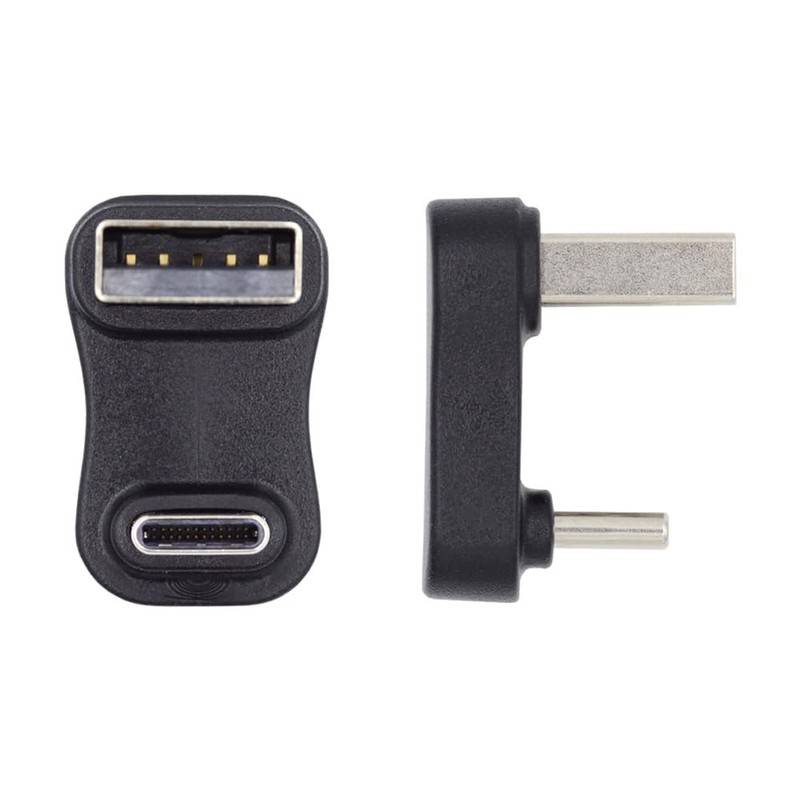 USB 3.1 Type C Male to USB 3.0 A Male 10Gbps Down Angled Charge Data Adapter gallery