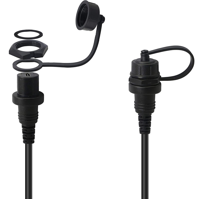 Left Angle Micro USB Mount Extension Dash Flush Dashboard Cable Car Motorcycle gallery