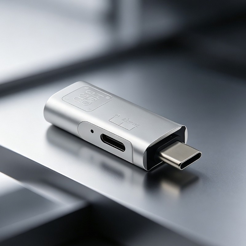Aluminum USB C OTG Adapter for Phones Tablets Laptops and Storage gallery