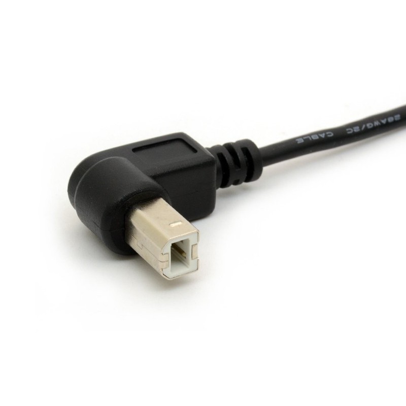 1.5m Usb To Printer Adapter Cables 90 Degree Usb 2.0 A Male To B Down Angle Plug gallery