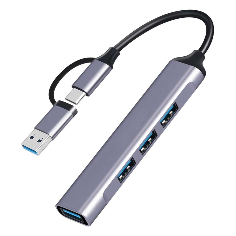 For Galaxy Z Flip7/FE – USB-C Adapter 4-in-1 Hub USB-A USB-C to USB-A Converter