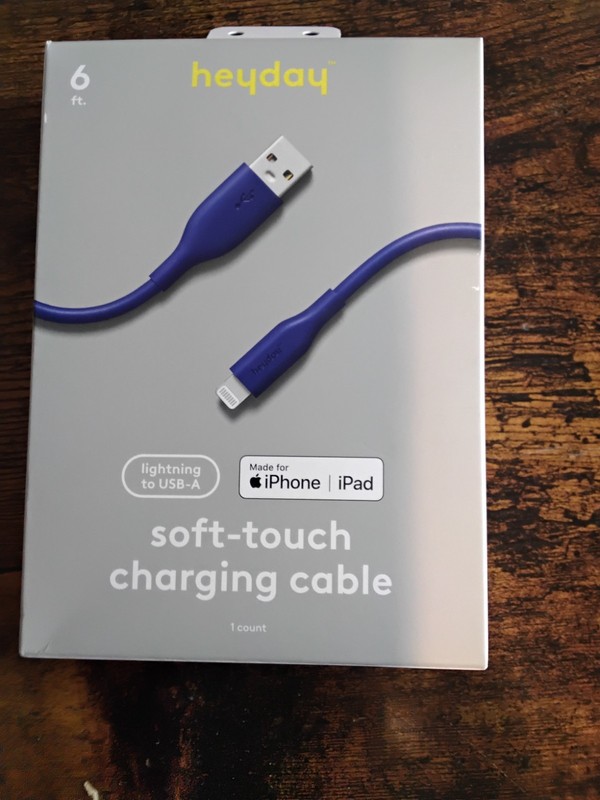 Heyday 6ft USB-A Cable Soft Touch- Dusk