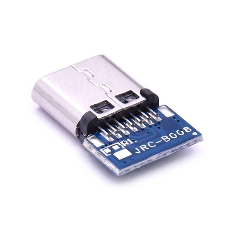 1 X Pair USB 3.1 Type C Male+Female DIY Solder Plug PCB Connector Socket USA gallery