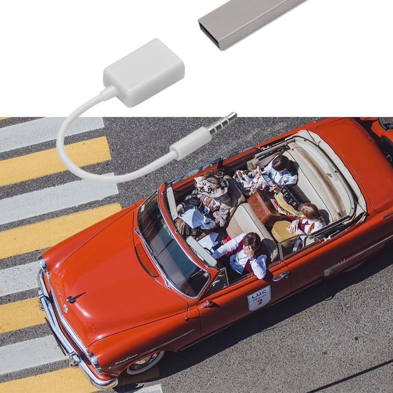 Lightweight USB to Aux Adapter for Audio Devices - Car Compatibility Noted gallery