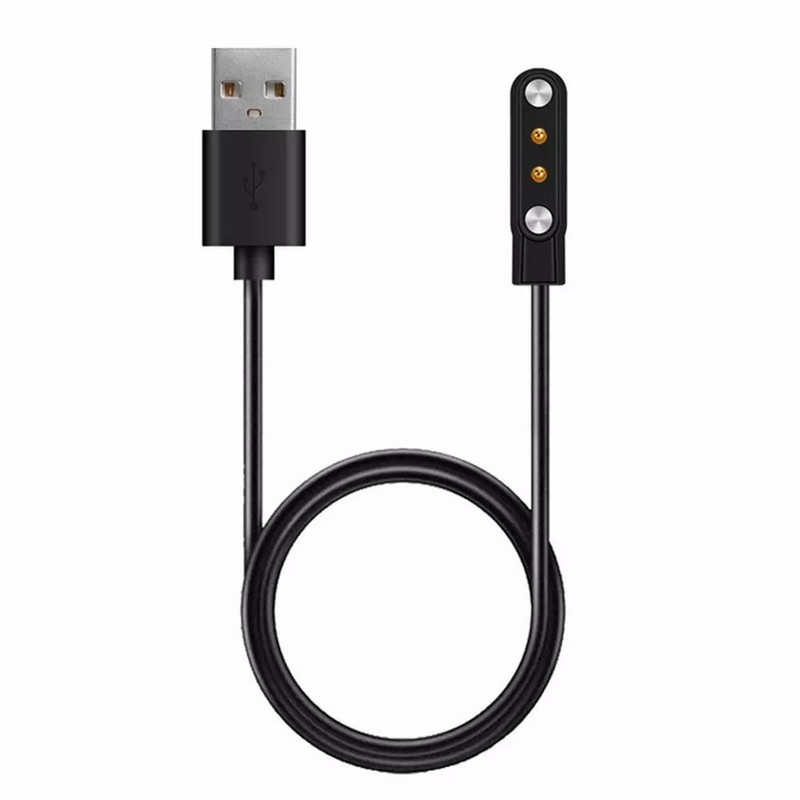 2Pcs 2pin 4mm bracelet charging cable smart watch magnet suction charging cable