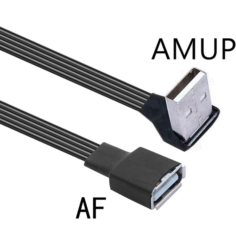 /Straight Head/90 Degree Angled USB 2.0 Extension Cable Line For Computer Car gallery