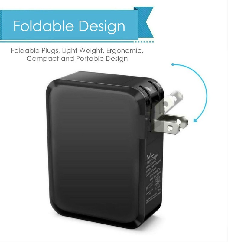 USB Type-C (3A) 41W Dual Port Type-A USB Quick Charging Wall Charger Travel A... gallery