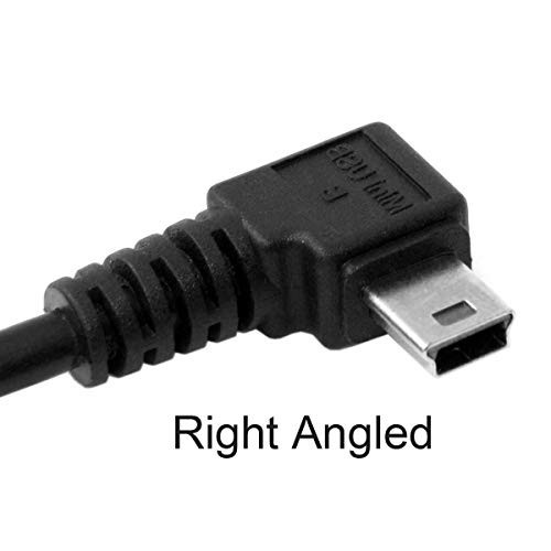 Mini USB 2.0 Cable 90 Degree Right Angle Male to Male 3M - Data Transfer & Charg gallery