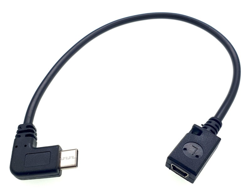USB Type-C Male to Mini USB Female Adapter Cable Data Power Charger Cord Premium gallery