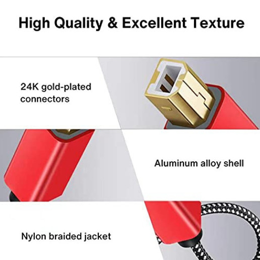 2m USB2.0 To Type-B Square Interface Extension Cables Printer Connection Cables gallery