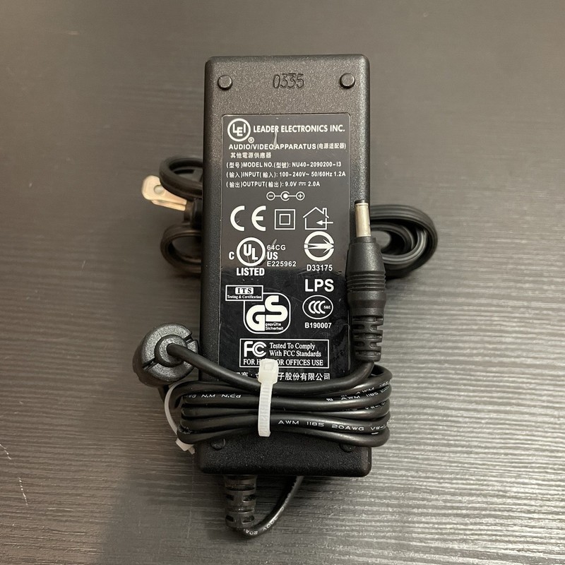✅Leader Electronics NU40-2090200-I3 9V 2A AC Adapter Power Supply OEM #️⃣0603