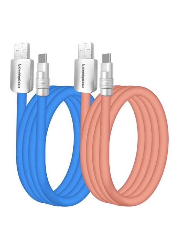 Couple Chubby – 2-Pack 240W USB C Cable Extra Thick Silicone Fast Charging 13 Ft