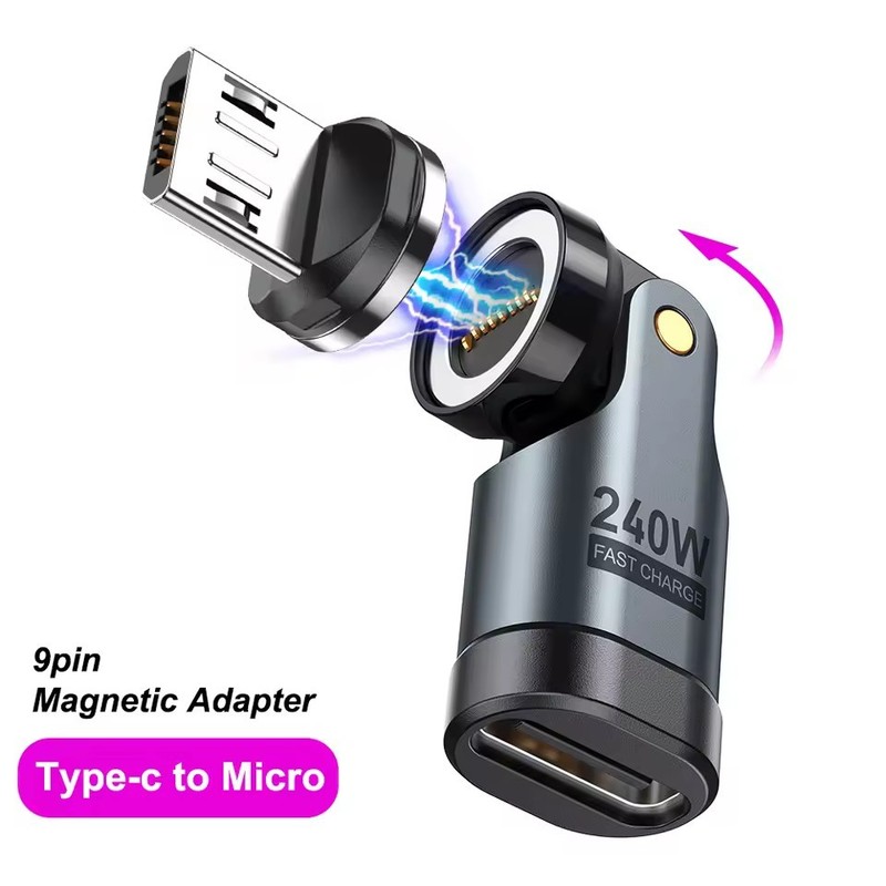 AUFU 9-pin Magnetic OTG Adapter (Type C, Micro, Apple, Laptop) gallery